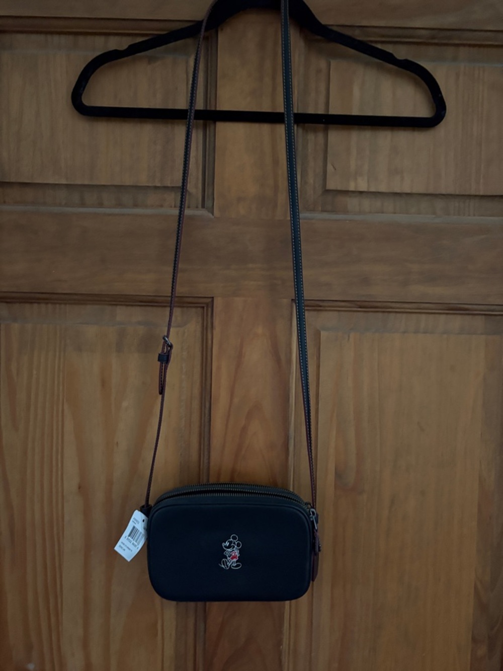 Coach Black Mickey Mouse Crossbody Bag - Picture 2 of 4